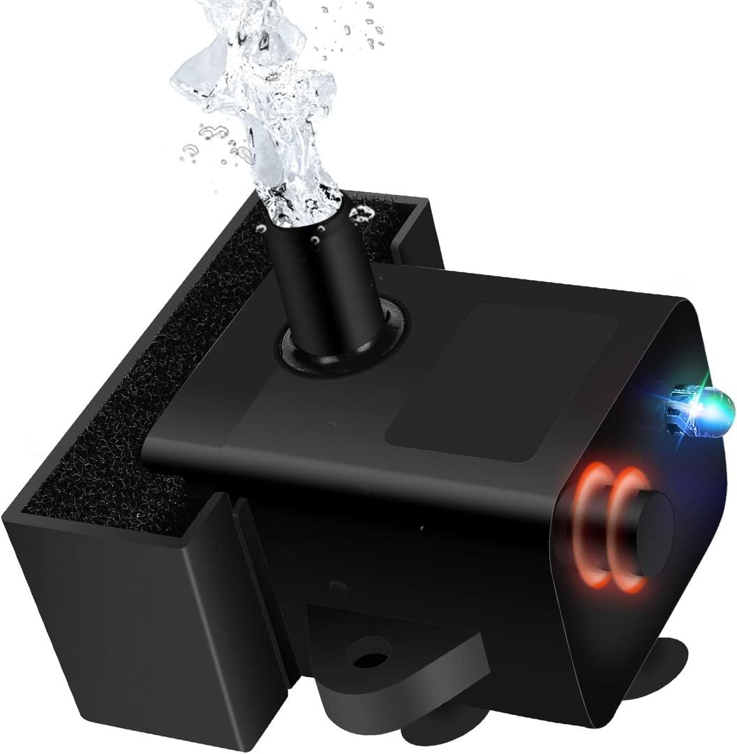 Replacement Pump for Cat Water Fountain, Compatible with Model JC-A15 2.2L/74oz Automatic Pet Water Fountain Dog Water Dispenser, Super Quiet Dog Pet Fountain Water Pump, Black