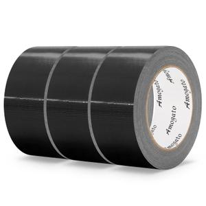 AMOGATO 3 Roll Heavy Duty Duct Tape 2 Inch-Professional Grade Outdoor Waterproof Duct Tape, Hand Tearable, Repair Repair Tape for Industrial, Professional Use,1.88 Inch x 30 Yards,Olive Green