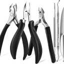 EBEWANLI Thick Toenail Clippers for Seniors Thick Toenails or Ingrown Nails, Curved Blade Heavy Duty Toenail Clippers Cutter, Sharp Nail Nippers Cuticle Trimmer, Large Toe Nail Clippers for Men, Women