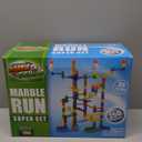 Marble Genius Marble Run - 150 Complete Pieces Maze Track Toys for Adults, Teens, Toddlers & Kids Aged 4-8 Years Old, (85 Translucent Marbulous Pieces + 65 Glass-Marble Set), Super Set