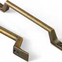 Goo-Ki Cabinet Pulls Antique Brass Drawer Pulls 5" c-c Zinc Alloy Cabinet Hardware - 6pack Vintage Brass Cabinet Handles for Kitchen Bar (5-1/16"(128mm) Center-Center)