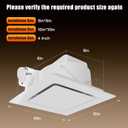 Bathroom Exhaust Fan without Light 10" Panel, 8in