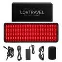 LOVTRAVEL 360pcs LED 660nm Red Light and 850nm Near Infrared Light Therapy Devices Mat Large Wearable Pads Wrap for Body Pain Relief