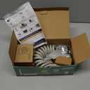 CECEFIN Kitchen Sink Sprayer Hose Attachment for Faucet, Kitchen Faucet Head Replacement w/ 79" Recoil Hose and Holder, Pressurized Water Saving Aerator & Diverter Valve, Faucet Sprayer Attachment Set (F- Grey- ON/OFF Pause Sprayer)