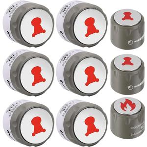 67692 Control Knob Kit for Weber Summit,9 Pack Grill Knobs Kit Replacement Weber Summit 660/670 Gas Grills Knob with 6 Main Burner Lighted Control Knobs,1 IR Knob,1 Smoke & 1 Grill Burner Control Knob