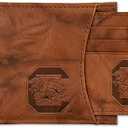 NCAA Standard Genuine Leather Slider Wallet - 2 Gifts in One