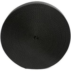 Rock-N-Rescue Professional Grade Nylon Tubular Webbing - Heavy-Duty 1-inch, Rescue Equipment for Mountaineering Rappelling Arborist Safety Gear, Firefighting and Rescue Gear (50 Feet, Black)