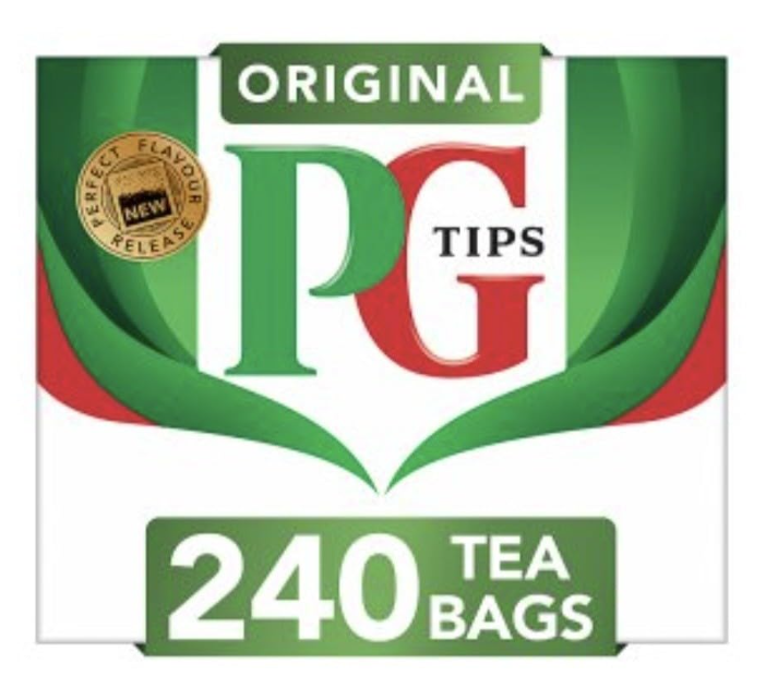 PG Tips Black Tea Original Tea Bags 240 Count (2 PACK), BBD  09/2027