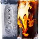 HyperChiller HC2CB Patented Iced Coffee/Beverage Cooler, NEW, IMPROVED,STRONGER AND MORE DURABLE! Ready in One Minute, Reusable for Iced Tea, Wine, Spirits, Alcohol, Juice, 12.5 Oz, Charcoal Black