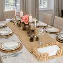 Rattan Wicker Napkin Holder Flat 9.5x5.5, Scalloped Napkin Dispenser Guest Towel Holder for Bathroom, Kitchen, Dining, Bar Beverage Accessories and Home Farmhouse&Rustic Decor (Natural)