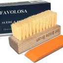 Nubuck Suede Shoe Cleaner Kit. Suede & Nubuck Basic Kit with Stiff Hair Brush and Rubber Eraser - Gentle Cleaning, Nap Restoration - Ideal for Leather, Canvas, Knit. Jackets, Boots, Handbags.