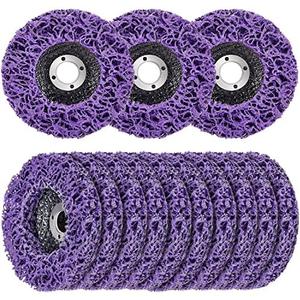 10 Pack Strip Discs Rust Remover Wheel Stripping Wheel for Angle Grinder Paint Strip Wheel Quick Abrasive Discs Rust, Oxidation, Paint Remover (4-1/2'' x 7/8'')