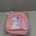 Padgene Toddler Harness Backpacks Safety Leash Kids Anti Lost Kindergarten Preschool Backpack Neoprene Lightweight Animal Schoolbag 3D Cartoon Dinasour Mini Travel Bag for Boys Girls Ages 3-5 (B-pinkpurple(can't Fit Folder))