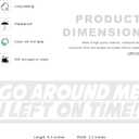2PCS Go Around Me I Left On Time Sticker, 2 x 8 Inches Funny Auto Window Decal Sarcastic Bumper Sticker, Waterproof Vinyl Decal Exterior Decoration for Vehicle Wall Laptop