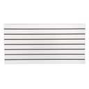 SSWBasics 4ft x 2ft Horizontal White Slatwall Panels Easy Organizer (24"H x 48"L) - Pack of 2 - Streamline Your Space with Effortless Retail Displays, Garage Wall Solutions, and Craft Storage
