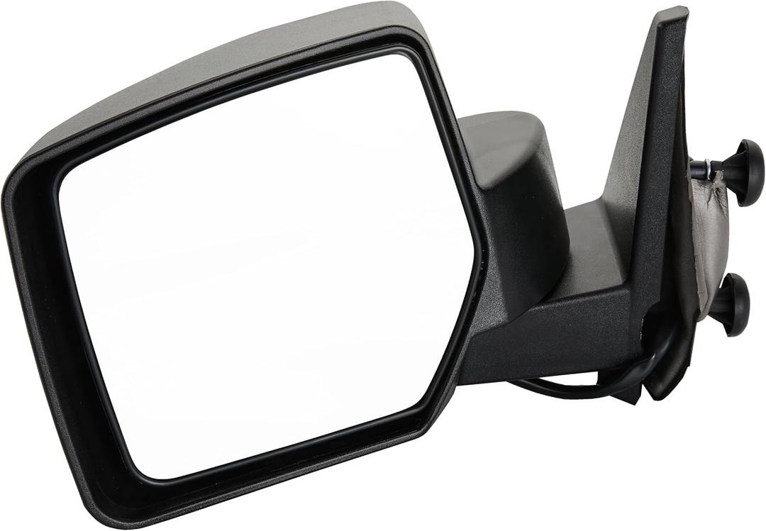 Side View Mirror Fits for Jeep Patriot 2007-2013.Black Power Adjustment(Glass), Manual Folding Driver Side