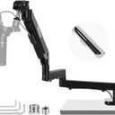 Neewer Low Profile Mic Arm Desk Mount, 360 Swivel Boom Arm with Pneumatic Damping Adjustable, Cable Management, Compatible with Shure MV7 SM7B Blue Yeti Gaming Streaming Podcast Microphone, MS002