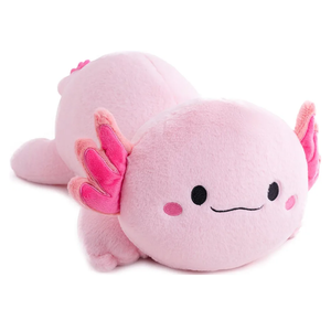 Gudisi 2.4 Pounds Weighted Axolotl Stuffed Animals 15.7Inch Pink Weighted Axolotl Plush,Huggable Companion for Kids & Adults, Gift for Thanksgiving, Christmas and Birthday.