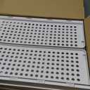 4 Pack Folding Closet Organizers Storage Box, Stackable Storage Bins, Plastic Drawer Basket Closet Storage for Wardrobe Cupboard Kitchen Bathroom Office White-4L