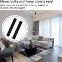 2 Set Large Furniture Sliders with Pull Strap,Appliance Moving Sliders,Heavy Duty Furniture Movers Sliders,Furniture Pull Sliders for Carpet and Hardwood Floors 2.5 feet