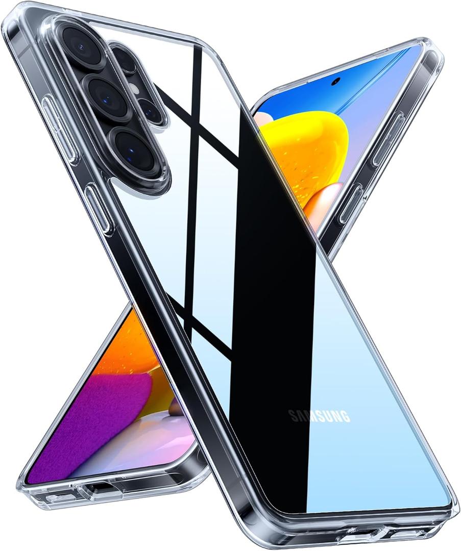 TORRAS for Samsung Galaxy S26 Ultra Case Clear, 2026 Upgraded Non-Yellowing 12FT Military-Grade Protection Transparent Slim Case for Samsung S26 Ultra Case Thin, Diamond Clear, Hard, 6.9"