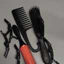 UREELIN Hair Brush set for Curly, Detangling Hair Brush for Afro America/African Hair Textured 3a to 4c, Detangler Brush for Women Men Kids Styling Defining (Black)