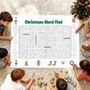2 x 2025 New Jumbo Christmas Search Poster  Giant 36"x24" Wall Game, Poster-Size Word Search, Large Holiday Activity Giant for Families