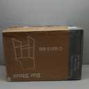 DUMOS 26 Inch Counter Height Bar Stools Set of 2, Modern Faux Leather High Barstools with Back and Metal Leg, Bar Chairs for Kitchen lsland, Brown