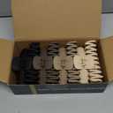 TOCESS Hair Claw Clips for Women - 8PK Large Neutral Matte Jumbo Hair Clips for Thick, Thin, Long, Short, Curly Hair Girls, Big Jaw Clip Set for Daily Use (Rounded B.Black, Brown, Beige, Khaki)