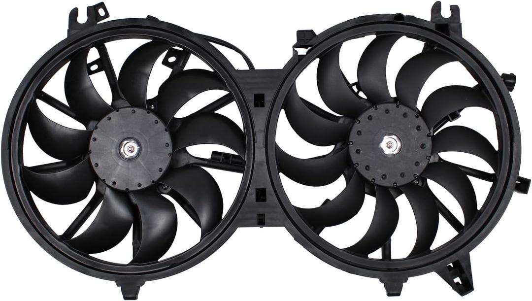 NewYall Engine Radiator Condenser Cooling Fan Assembly for Infiniti EX35 FX35 G35 G37 M35h Q60 Q70 Nissan 370Z 2007-2020