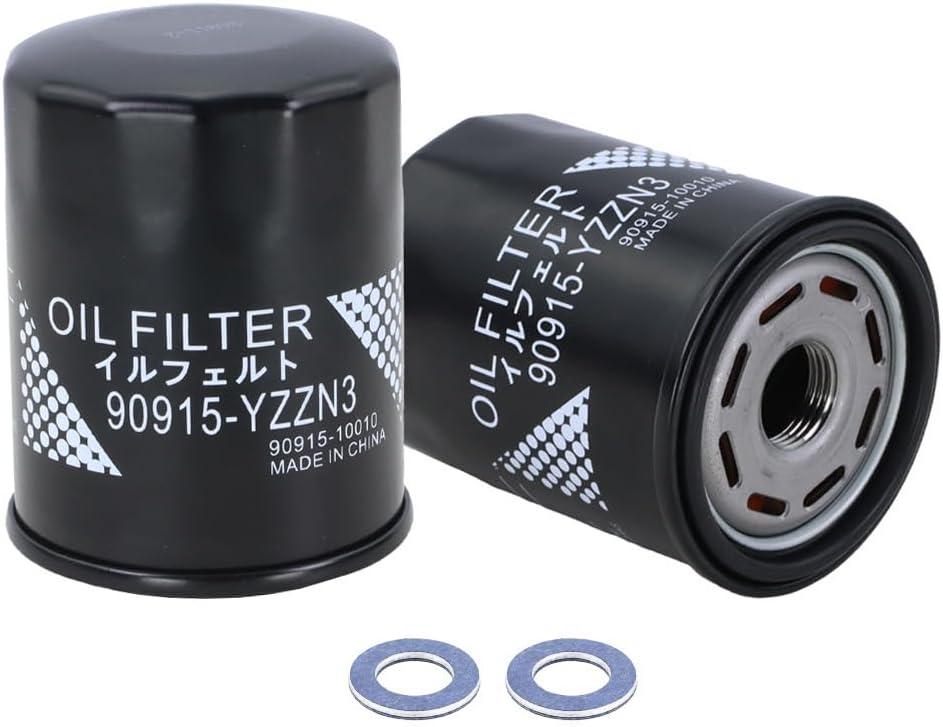 Kefly 90915-YZZN3 Engine Oil Filters 90915-10010 Fits for Toyota 2022-2025 Tundra 2023-2025 Sequoia Lexus 2018-2023 LS500 2022-2024 LX600 (2 PCS)