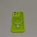 MOCCA Design for iPhone 16 Pro Case with Magnetic Invisible Stand [Full Camera Protection] [Compatible with Magsafe] Military Drop Shockproof Translucent Matte Phone Case Cover 6.3",Fluorescent Green