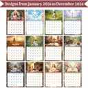 4 x 2026 calendar-wall calendar January-December Calendar Bible Theme wall calendar 11.7 x 8.2 Wall Calendar ffor Office Home Planning & Organizing