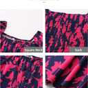 Women's Long Sleeve Button Decor Dress Boho Flowy Square Neck Maxi Dress 2025 Fall Casual Trendy Dresses (XL)