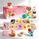 12Pack Valentine's Day DIY Crafts Kit  Air Dry Clay Valentine's Day Crafts for Kids  Creative Air Dry Clay Modeling Indoor Decorations  Kids Valentine's Day Crafts Gift for School Winter Party Fun