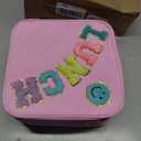 PainZieteg Pink Lunch Box for Girl with 10oz Thermo 6 Compartment Bento Set