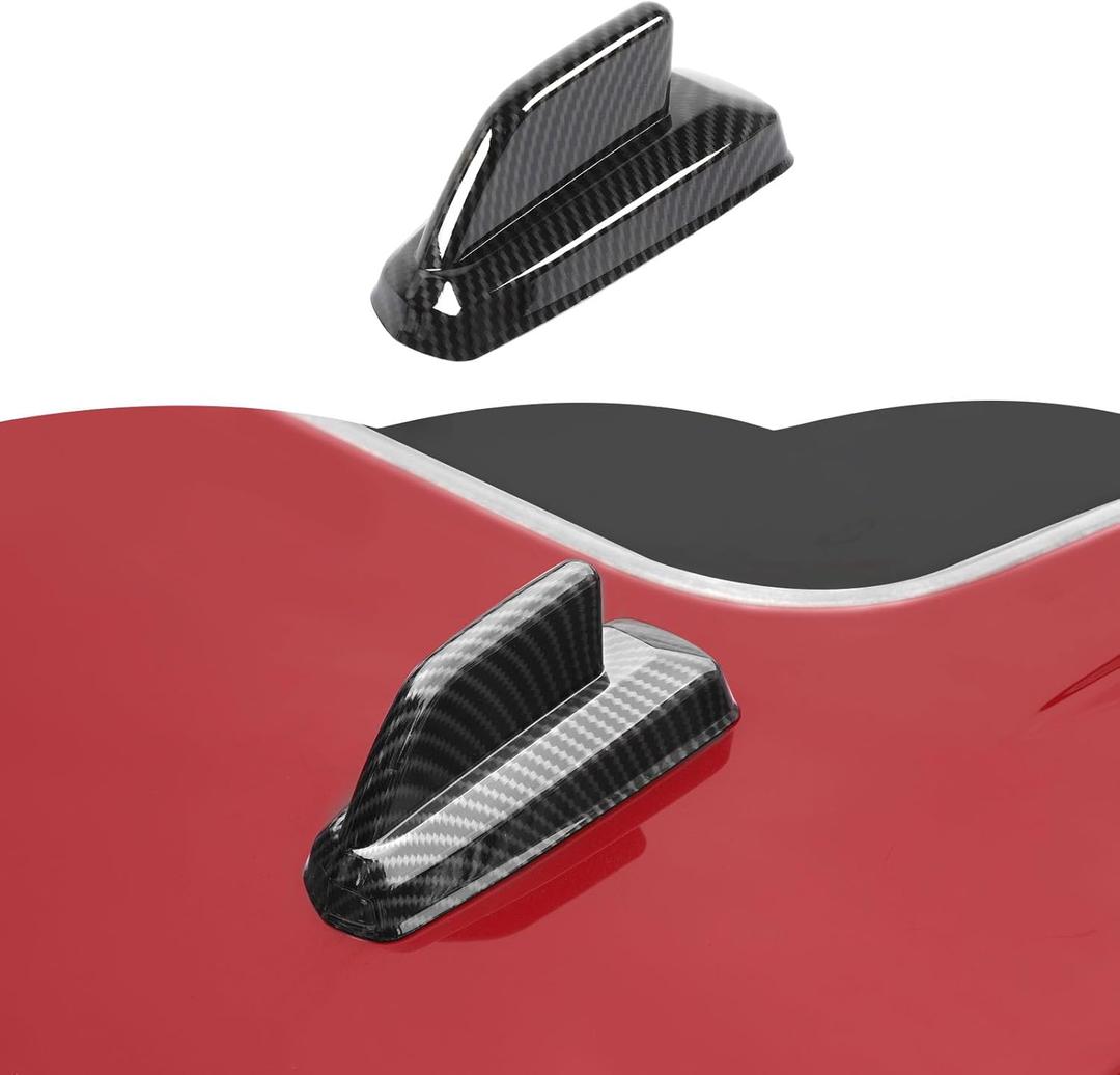 RT-TCZ Roof Antenna Cover Trim Decoration Exterior Accessories for Chevy Silverado/Suburban/Tahoe 2014-2018,for GMC Yukon/Sierra 2014-2018,for Cadillac Escalade 2014-2018 (Black Carbon Fiber)