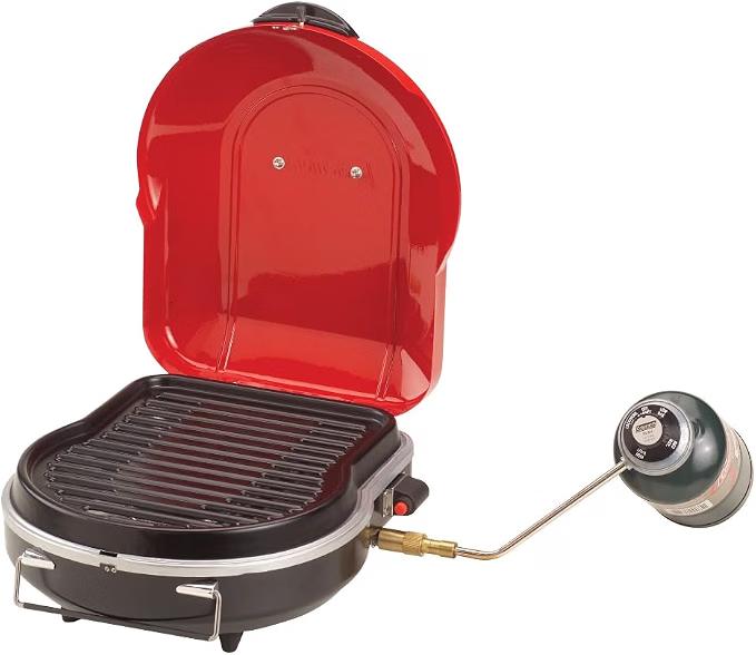 Coleman Fold 'N Go Portable Propane Grill, Lightweight Gas Grill, 6,000-BTU