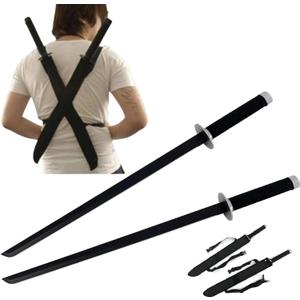 Snake Eye Tactical Dual Twin Ninja Sword with Dual Shoulder Sheath Each Blade