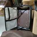 Luggage Sets 2 Pieces, 20 Inch Carry On Luggage and 29 Inch Checked Luggage with Spinner Wheels, Lightweight ABS+PC Hardshell Trunk Suitcases with Aluminum Frame, Top Opening (Black, 20/29)