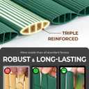paramondo Reinforced PVC Privacy Fence Screen, Green, 3×16 FT