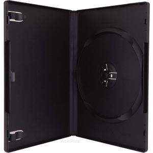 Standard DVD Case 14mm Black Single with Wrap Around Clear Sleeve (10-Pack)