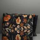 Lahome Floral Washable Area Rugs 8x10, Non-Slip Living Room Carpet Soft Tumble Washable Rugs for Bedroom Nursery, Vintage Botanical Print Carpet for Classroom Kids Room Dining Room, Black