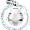 Bath Tub Filter, 8 Stages, Chrome Finishing, BPA Free Bathtub Water Filter, Bathtub Water Filter, Silver Chrome Finishing for Healthier Skin and Hair