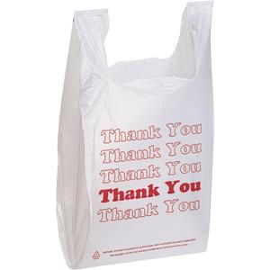 SSWBasics White Thank You Bags Case of 1000-11 x 6" x 21" - Thickness .48mil HDPE- Standard Supermarket Size, Perfect for Grocery, Retail, Convenience Stores, Take-Out and Home Use SSWBasics White Thank You Bags Case of 1000-11 x 6" x 21" - Thickness .48mil HDPE- Standard Supermarket Size, Perfect for Grocery, Retail, Convenience Stores, Take-Out and Home Use
