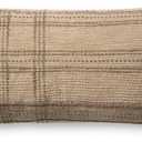 Loloi Angela Rose x Calista Collection PAR0018 Tan/Slate 13'' x 35'' Cover w/Down Pillow