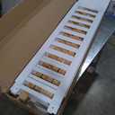 Merax Full Size Wooden House Bed with Fence, Wood Bed Frame with Roof and Safety Guardrail for Kids, Teens, Boys or Girls, 57" L x 62.9" W x 79.5" H, White