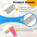 4PCS 48" Metal Corner Protectors, Aluminum Self Adhesive Corner Guards, Metal Wall Edge Protector Strip, Furniture Corner Protectors, Edge Trim for Cabinets and Kitchen Islands (Gray, 48"x1"x1")