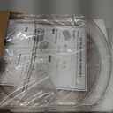 FIRJOY Lazy Susan Turntable for Refrigerator, Square Turntable Organizer for Fridge Cabinet, Pantry, Countertop (15.3" x 11.1" Rectangle 2 Pack - Clear)