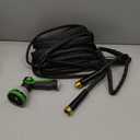 Garden Hose 50FT Lightweight Water Hose 3/4, Flexible Hose with 10 Sprayer, Burst-Resistant, Anti-Kink for Outdoor Use, Watering(Green)